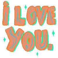 I Love You Sticker