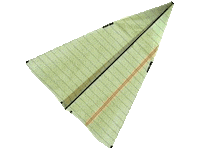 Paper Airplane Fly Sticker