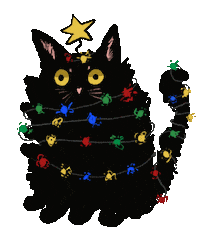 Black Cat Sticker