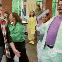 Excited Crash GIF by The Great British Sewing Bee