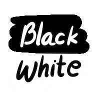 Black And White Color Sticker