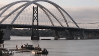 Controlled Explosion Brings Down Old I-74 Bridge