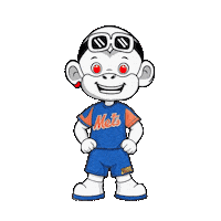 New York Mets Smile Sticker by Zhot