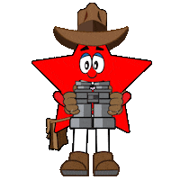 firstcommunity community first binoculars louie Sticker