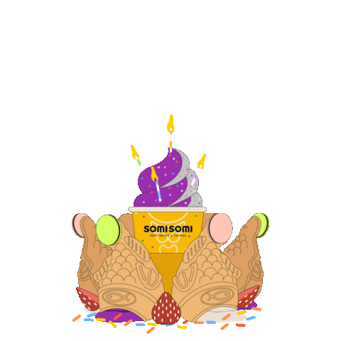 Happy Birthday Sticker by SomiSomi