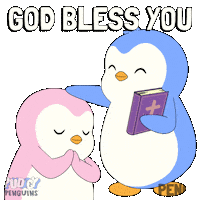 Bless Good Friday Sticker by Pudgy Penguins