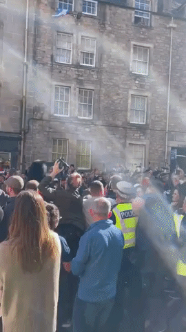 22-Year-Old Man Arrested During Queen's Coffin Procession in Edinburgh