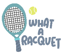 Tennis Racquet Sticker by Lisa Aihara
