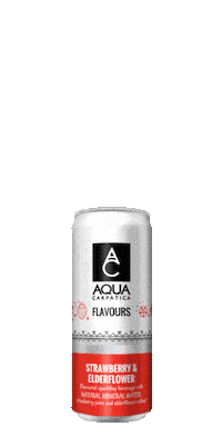 Soft Drink Strawberry Sticker by AQUA Carpatica