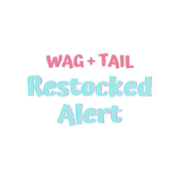 shopwagandtail shop now small business alert restock Sticker
