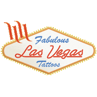 Viva Las Vegas Party Sticker by Hart & Huntington Tattoo