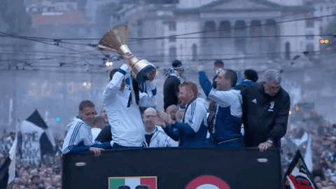 massimiliano allegri trophy lift GIF by JuventusFC