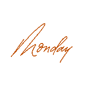 Monday Sticker