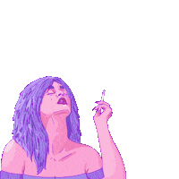 Friday Night Smoking Sticker by luciatypes