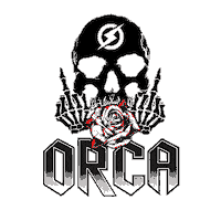 Skull Motocross Sticker by ORCA RACING