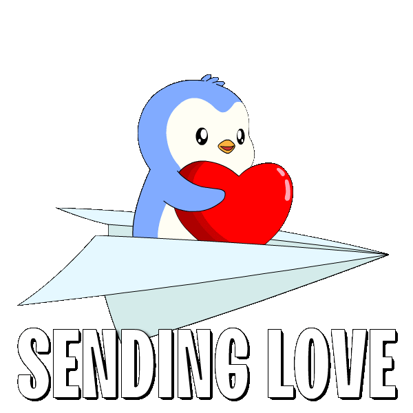 Heart Love Sticker by Pudgy Penguins