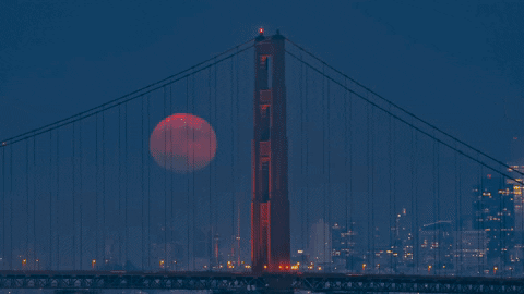 San Francisco Moon GIF by Storyful