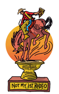 Cowboy Trophy Sticker by Pizza Ranch