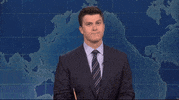 Colin Jost Shrug GIF by Saturday Night Live