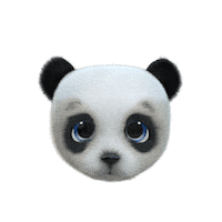 Happy Panda Bear Sticker by cryptoys