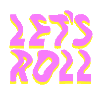 agostinaillu lets go roll rolling rollerskate Sticker