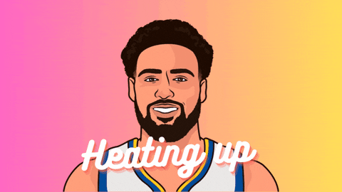 Heating Up Golden State Warriors GIF