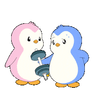 I Love You Workout Sticker by Pudgy Penguins