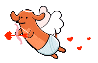 Dog Love Sticker by Stefanie Shank