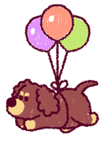 Dog Running Sticker by eomgogi