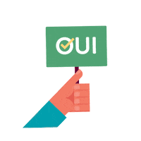 Poll Yes Sticker by Le Petit Ballon