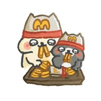 Eat Fast Food Sticker