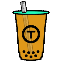 bubble tea rose Sticker by Tpumps