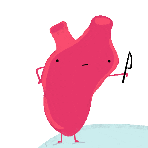 Heart Jump Sticker