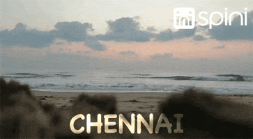 spini beach morning chennai tamil nadu GIF