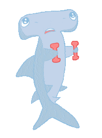 Working Out Lifting Weights Sticker