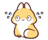 Nervous Fox Sticker
