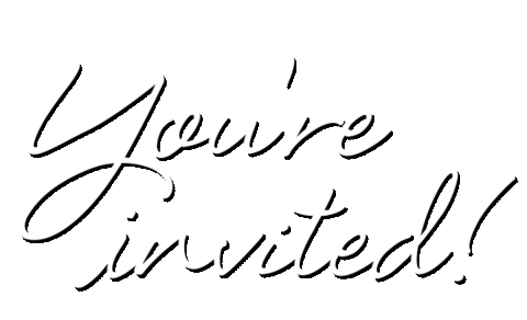Youre Invited Sticker by Luminesque for iOS & Android | GIPHY