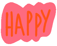 Happy Sticker by akkolade.studio
