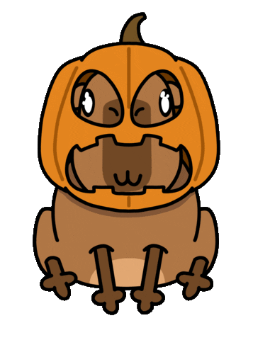 Excited Jack-O-Lantern Sticker
