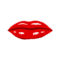 Digital art gif. Red pair of lips open up against a transparent background revealing the message, “Protest is patriotic.”