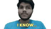 I Know Nod Sticker by Raghav Bansal