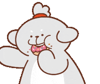 Hungry Donut Sticker by j.pictures