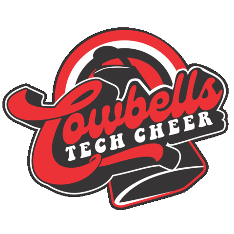tumbletech techcheer cowbells tech cheer techcheercowbells Sticker