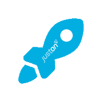 JustOnCompany space stars rocket success Sticker