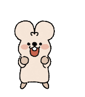 Jerrygom sparkle cut characters pounding Sticker