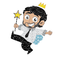 Super Star Glitter Sticker