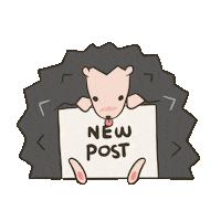 mokioki newpost hedgehog nuevopost erizo Sticker