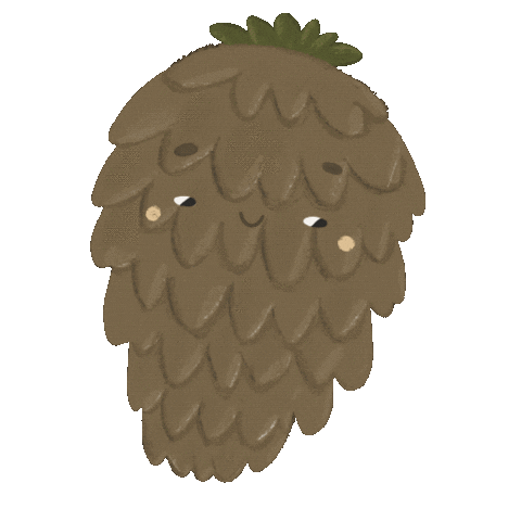 cathypavlova nice forest cone samokatya Sticker