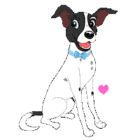 In Love Dog Sticker