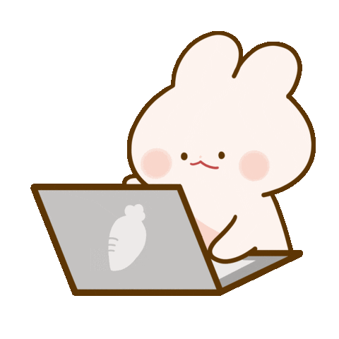 hutaba giphyupload pc うさぎ ゆるかわ Sticker